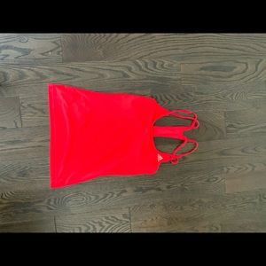 Hot pink adidas workout tank size small